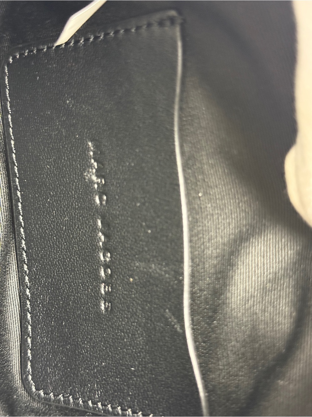 Marc Jacobs Monogram Leather Crossbody Tote Bag in White & Black - Picture 11 of 16